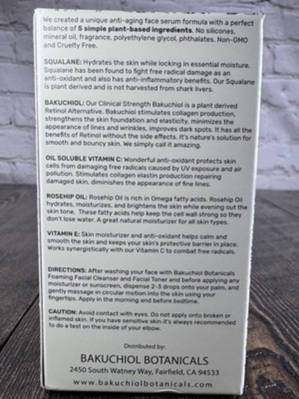 Bakuchiol Botanicals Facial Serum - Natures Plant-Based Retinol Face Anti Aging - Picture 3 of 6